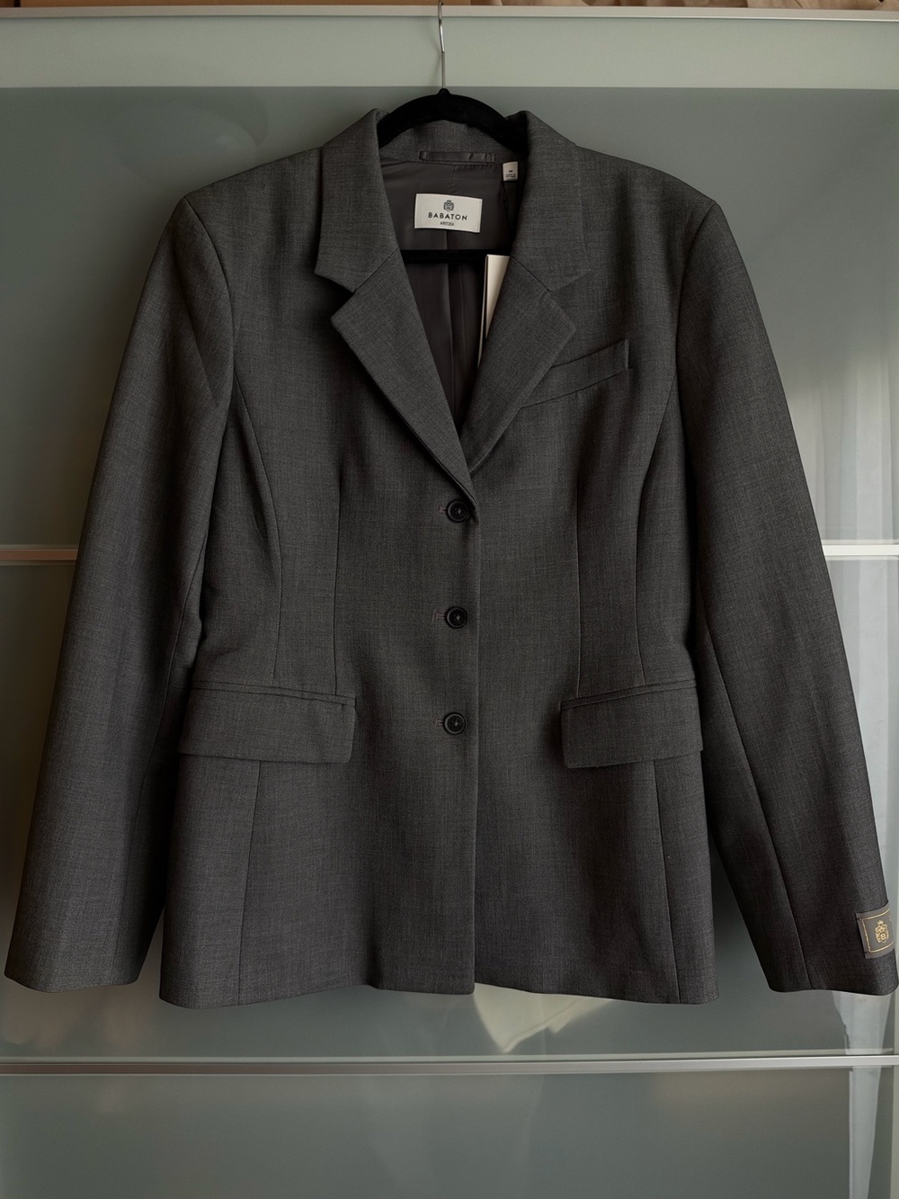 Babaton Standout Blazer - Eversential™ in Heather Charcoal sz 14